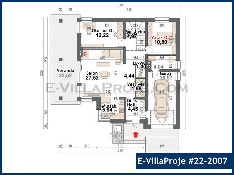 Ev Villa Proje #22 – 2007 Ev Villa Projesi Model Detayları