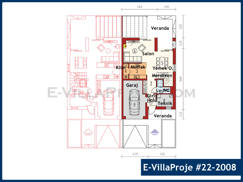 Ev Villa Proje #22 – 2008 Ev Villa Projesi Model Detayları