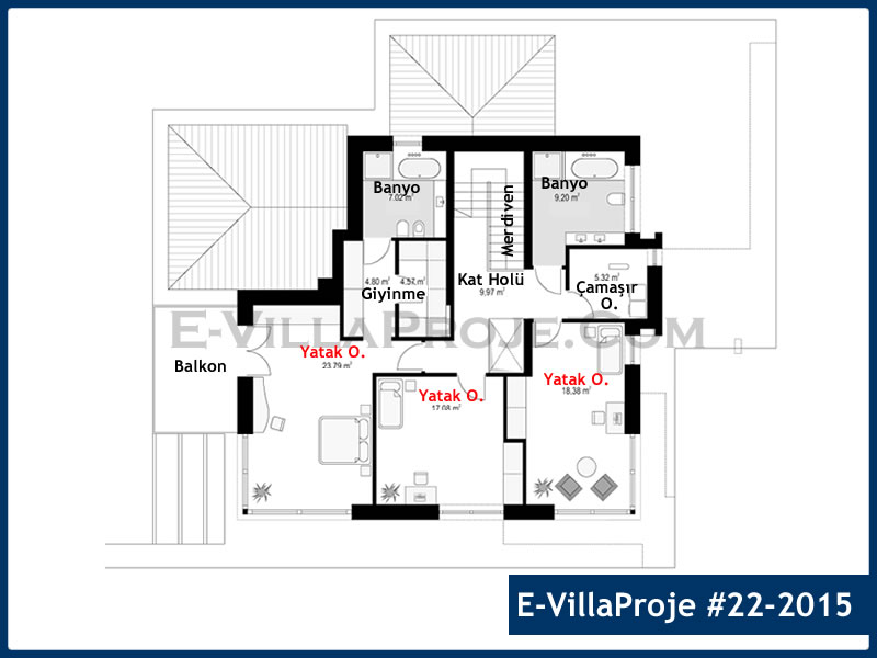 Ev Villa Proje #22 – 2015 Ev Villa Projesi Model Detayları