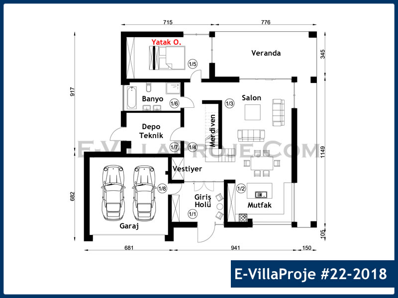 Ev Villa Proje #22 – 2018 Ev Villa Projesi Model Detayları