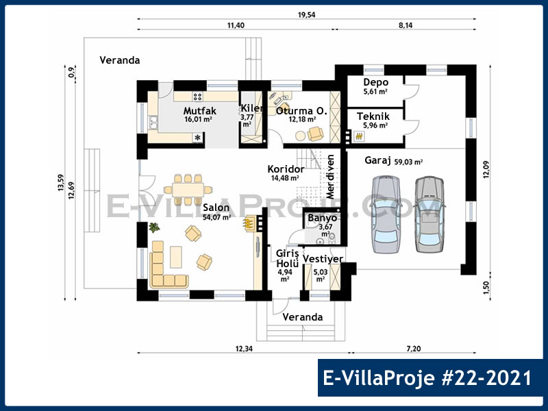 Ev Villa Proje #22 – 2021 Ev Villa Projesi Model Detayları