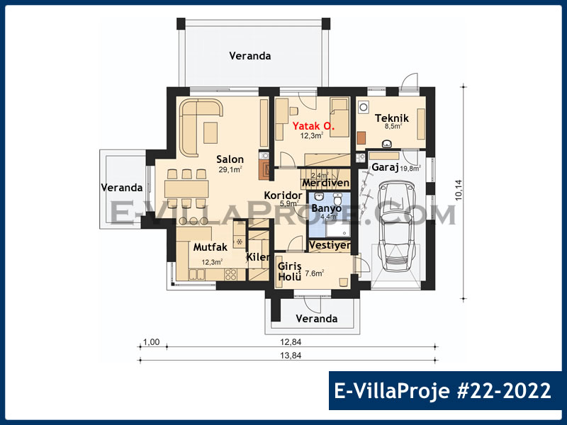 Ev Villa Proje #22 – 2022 Ev Villa Projesi Model Detayları