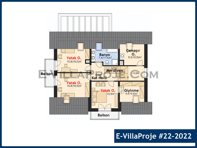 Ev Villa Proje #22 – 2022 Ev Villa Projesi Model Detayları