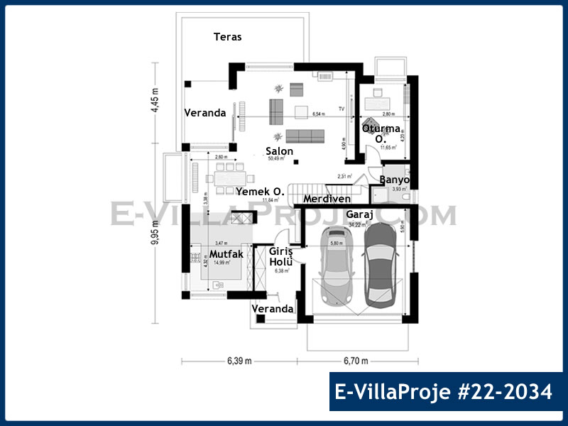 Ev Villa Proje #22 – 2034 Ev Villa Projesi Model Detayları