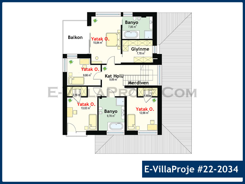 Ev Villa Proje #22 – 2034 Ev Villa Projesi Model Detayları