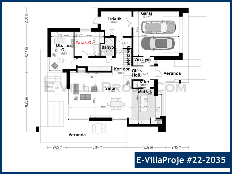 Ev Villa Proje #22 – 2035 Ev Villa Projesi Model Detayları