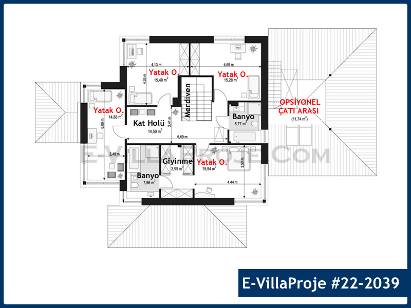 Ev Villa Proje #22 – 2039 Ev Villa Projesi Model Detayları