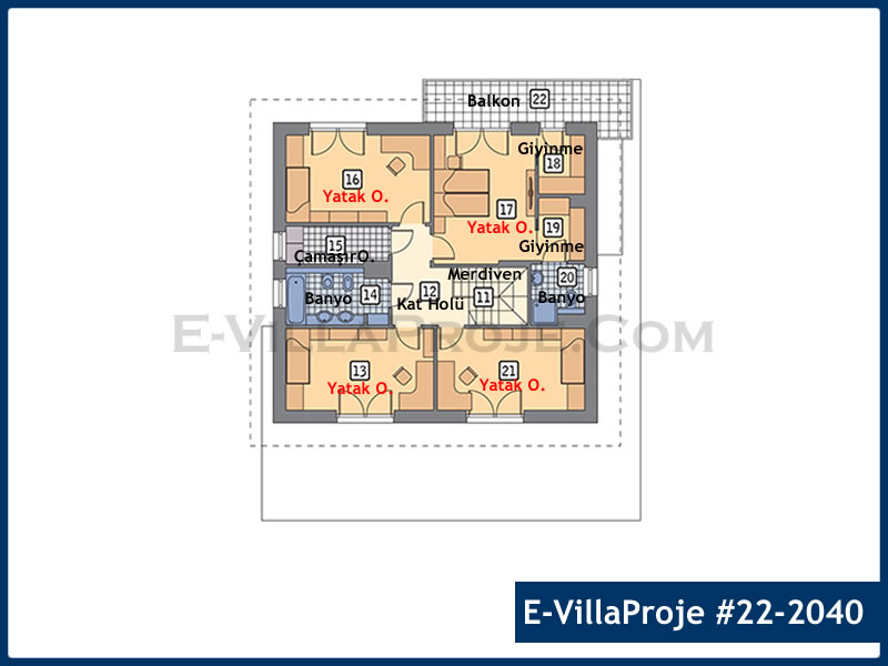 Ev Villa Proje #22 – 2040 Ev Villa Projesi Model Detayları