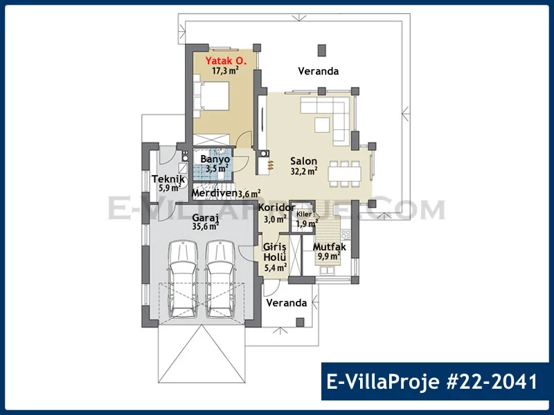 Ev Villa Proje #22 – 2041 Ev Villa Projesi Model Detayları