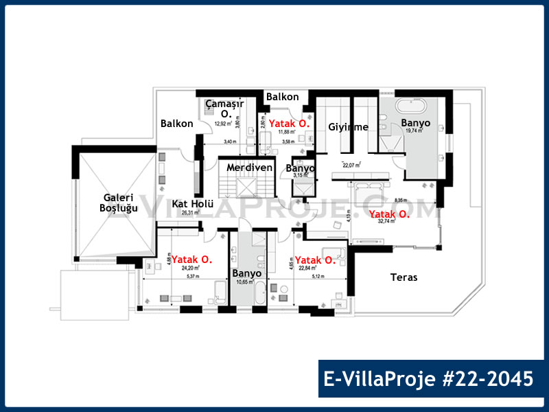 Ev Villa Proje #22 – 2045 Ev Villa Projesi Model Detayları