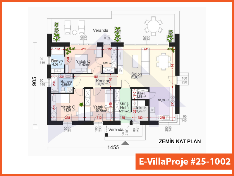 Ev Villa Proje #25 – 1002 Ev Villa Projesi Model Detayları