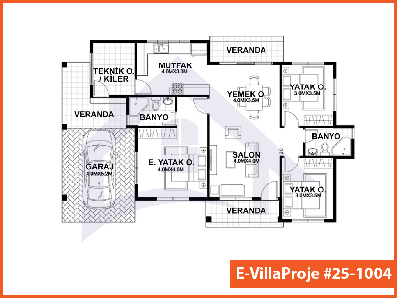 Ev Villa Proje #25 – 1004 Ev Villa Projesi Model Detayları