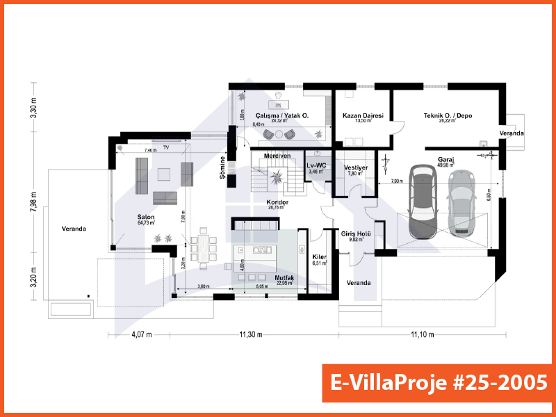 Ev Villa Proje #25 – 2005 Ev Villa Projesi Model Detayları