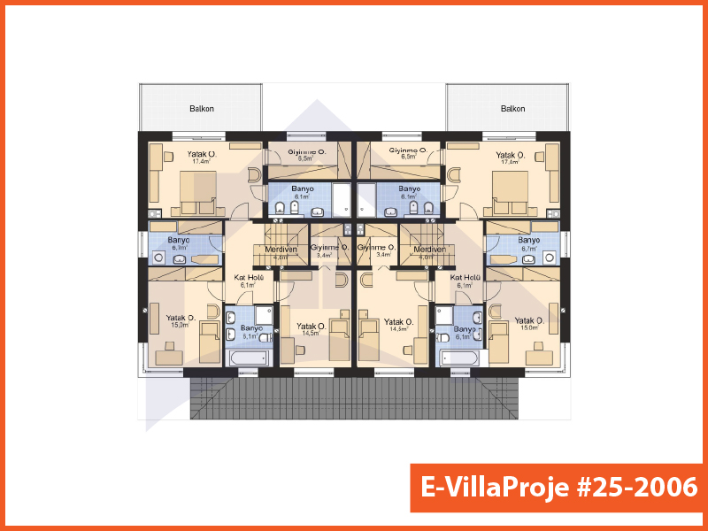 Ev Villa Proje #25 – 2006 Ev Villa Projesi Model Detayları
