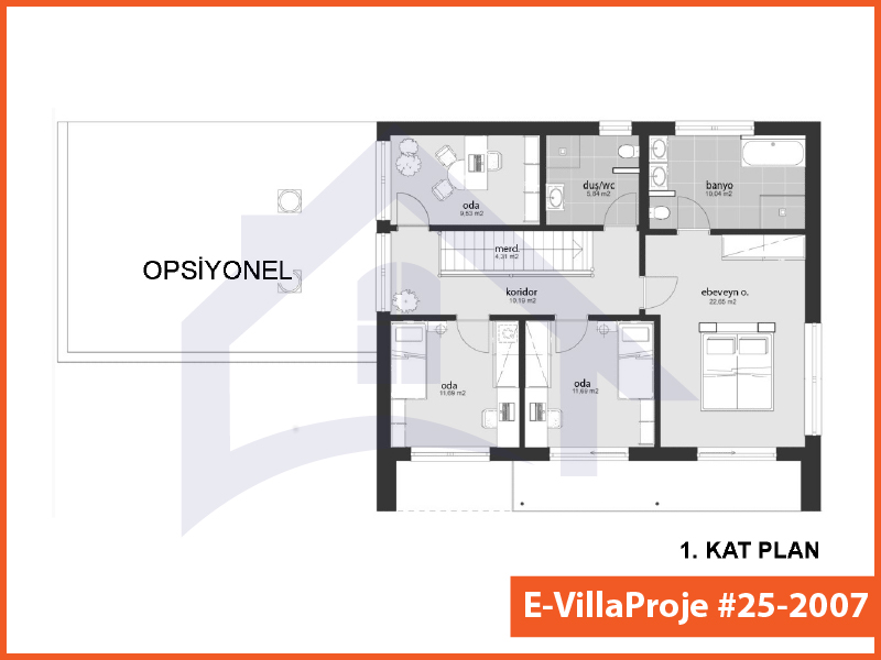 Ev Villa Proje #25 – 2007 Ev Villa Projesi Model Detayları