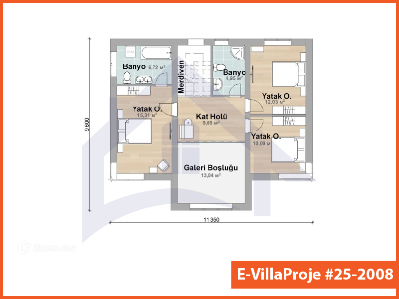Ev Villa Proje #25 – 2008 Ev Villa Projesi Model Detayları