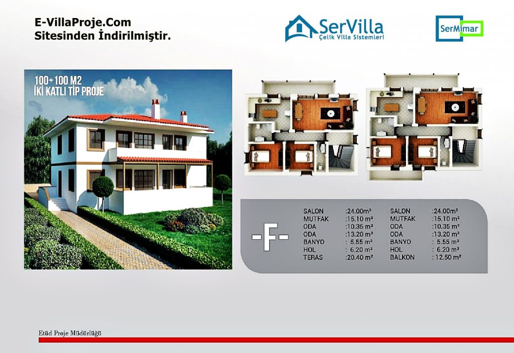Muğla Menteşe Belediyesi Köy Evleri Projesi (Plan ve 3D Görüntüler