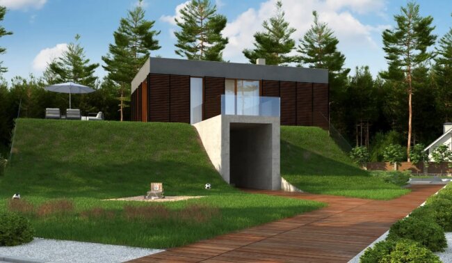 Eğimli Arazide Ev Villa Projeleri