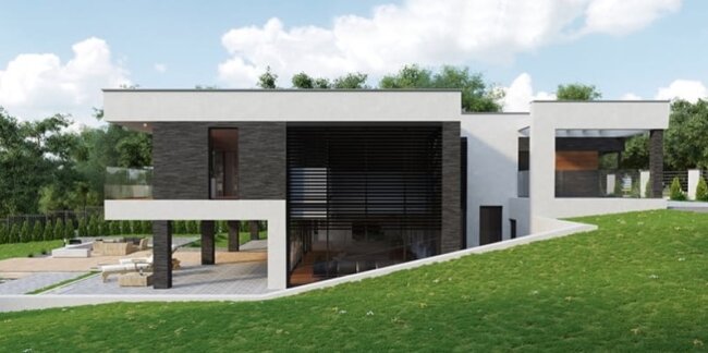 Eğimli Arazide Ev Villa Projeleri