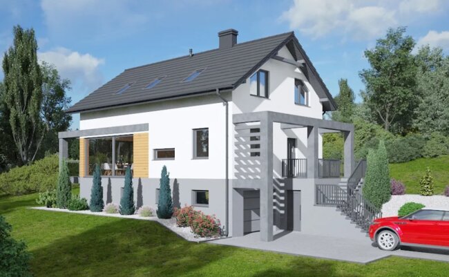Eğimli Arazide Ev Villa Projeleri
