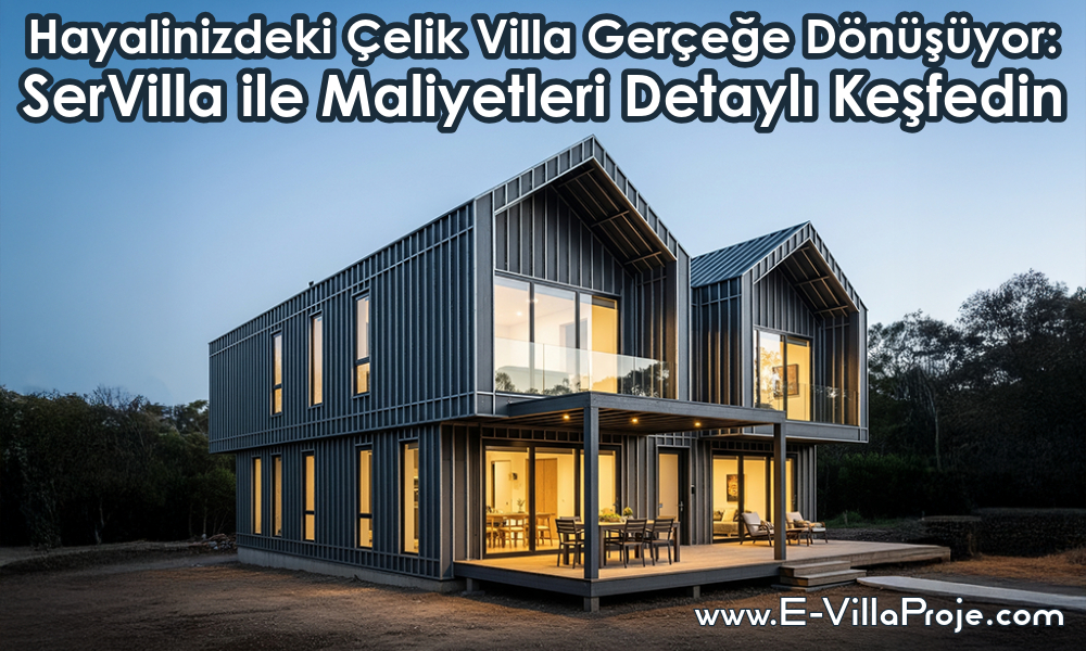 Hayalinizdeki Çelik Villa Gerçeğe Dönüşüyor: SerVilla ile Maliyetleri Detaylı Keşfedin