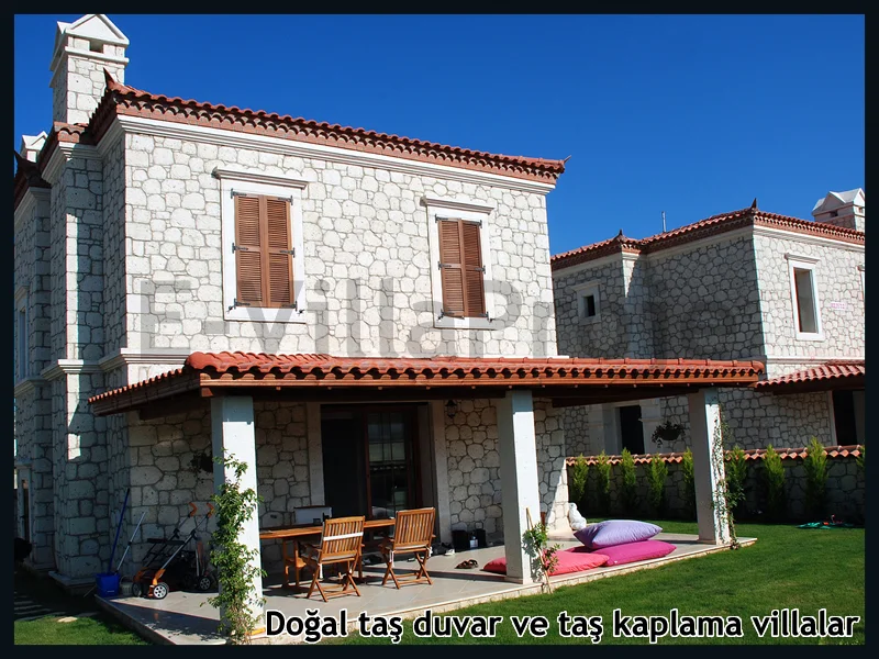 Doğal Taş Duvar ve Taş Kaplama Villalar