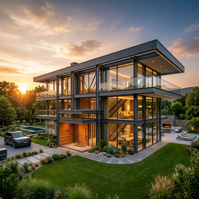 Lüks SerVilla Çelik Villa